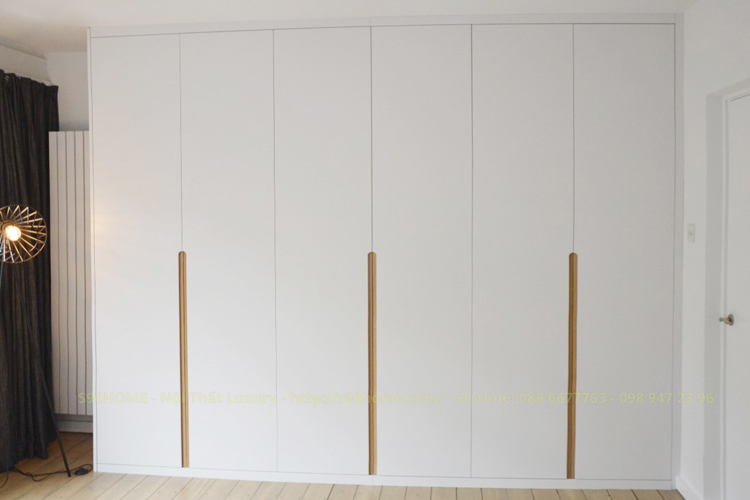 Tủ quần áo 6 cánh gỗ công nghiệp hiện đại S90HOME