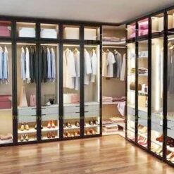 Tủ áo cánh kính MDF cao câp S90-TAK011