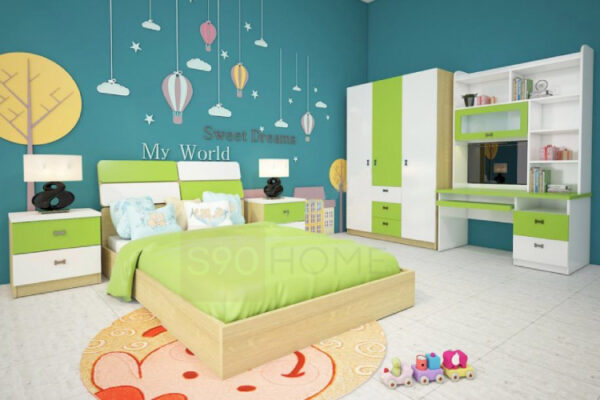 Giường trẻ em gỗ MDF đẹp