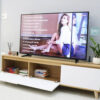 Kệ tivi đẹp thời trang gỗ công nghiệp chân thấp S90-KTV005 1 ke tivi chan thap