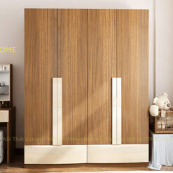 Tủ áo gỗ công nghiệp 4 cánh hiện đại