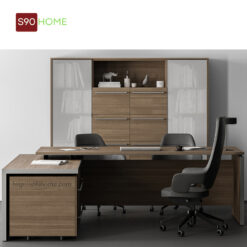 Bàn làm việc giám đốc gỗ công nghiệp S90-BGD009