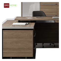 Bàn làm việc giám đốc gỗ công nghiệp S90-BGD009 3 Ban Giam Doc S90 BGD035