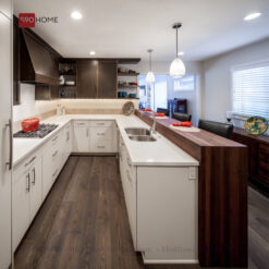 Tủ bếp Acrylic chữ U hiện đại S90-TBA013 3 Tu bep acrylic s90home 055