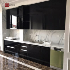 Tủ bếp Acrylic chữ I hiện đại S90-TBA014