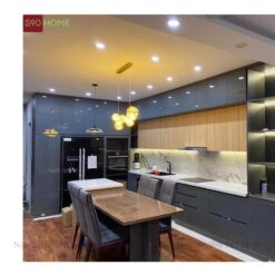 Tủ bếp MDF chống ẩm hiện đại S90-MDF012
