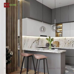 Thiết kế tủ bếp thông minh Melamine S90-ML013