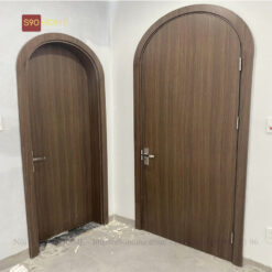 Cửa công nghiệp vòm MDF phủ melamine S90-CM013