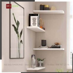 Kệ góc trang trí phòng khách S90-KTT008