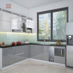 Tủ bếp nhưa picomat cao cấp S90-TN003