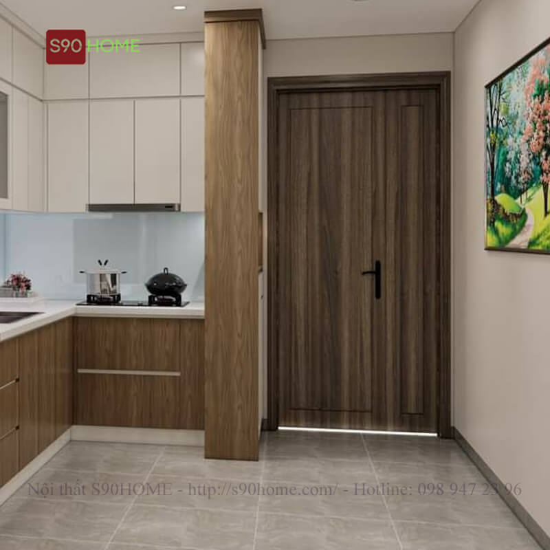 Tủ bếp gỗ veneer sồi S90-VN006 7 Tủ bếp gỗ veneer sồi