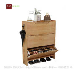 Mẫu tủ giày dép bằng gỗ S90-TG001