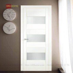 Cửa gỗ công nghiệp 1 cánh phủ sơn S90-CS005