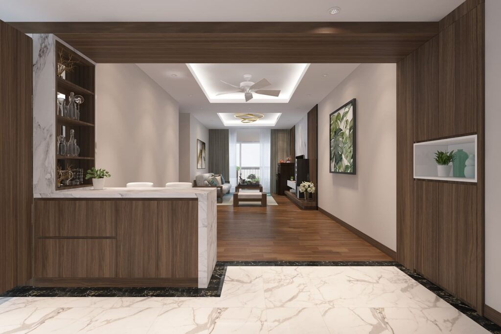 Thiết kế nội thất chung cư xuân phương quốc hội