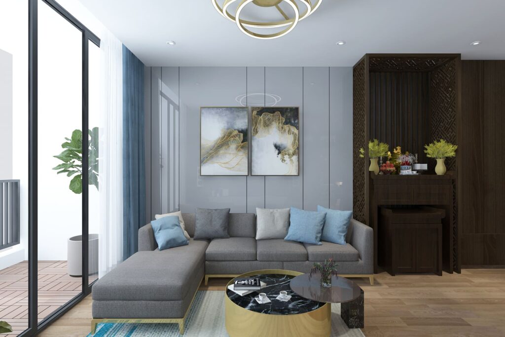 Nội thất sofa phòng khách trẻ trung Nội thất sofa phòng khách trẻ trung