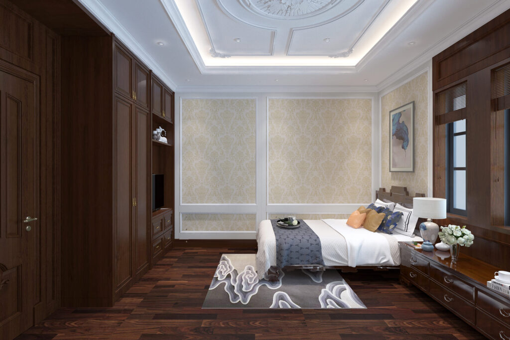 Phong ngủ đực bố trí trang hoàng