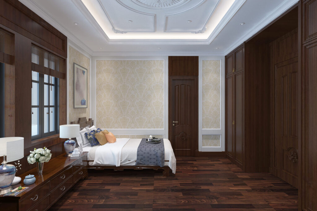Phong ngủ đực bố trí trang hoàng