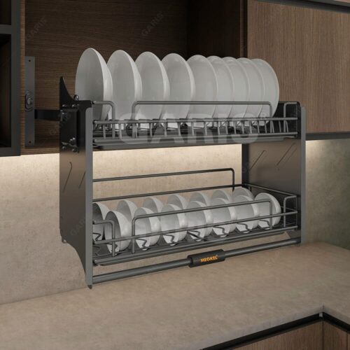Hình ảnh thực tế - Giá nâng hạ bát đĩa Garis - Titanium Series - Ảnh 2