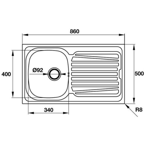 Chậu rửa Hafele CLAUDIUS HS-SSD8650 565.86.371 4 kich thuoc chau rua chen don hafele S8248 565.86.371