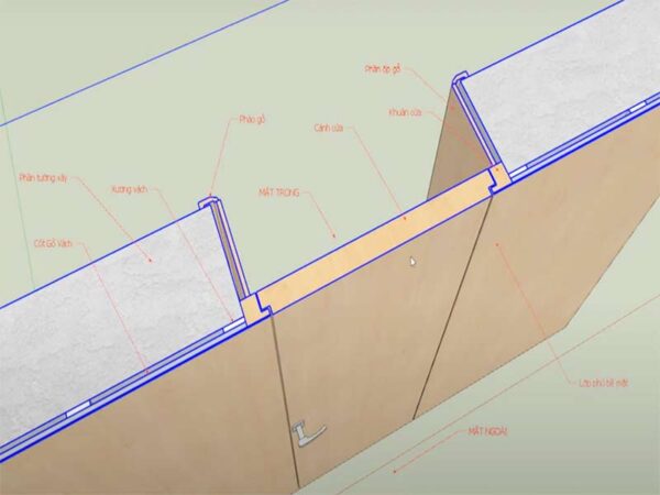 Cấu tạo cửa giấu khuôn đang thịnh hành 2024