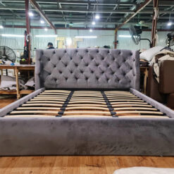 Giường ngủ đệm vải nhung hiện đại S90-GN021