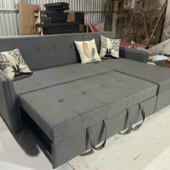 Ghế sofa giường kéo bọc vải nỉ hiện đại S90-SF013
