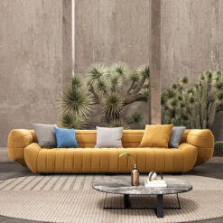 Ghế sofa văng quả bí đệm vải S90-SF038