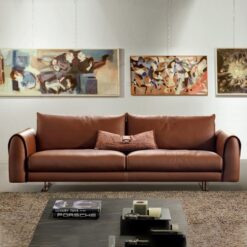 Sofa da chống cháy chống xước Karler S90-SF021