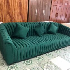 Sofa nhung-Sofa nỉ-Sofa vải đẹp hiện đại S90-SF016