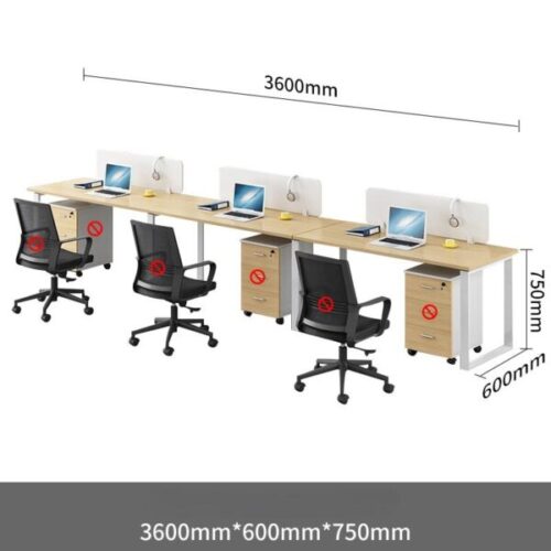 Bàn làm việc 3m6 giá rẻ S90-BNV016 6 Bàn làm việc 3m6 giá rẻ S90