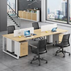 Bàn nhân viên 4 người 2m4 S90-BNV017