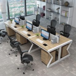 Bàn văn phòng làm việc 6 người 3m6 S90-BNV022