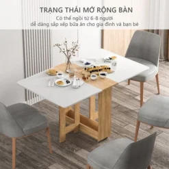 Bàn Ăn Thông Minh Có Bánh Xe Hiện Đại S90-BA006