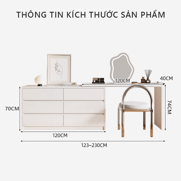 Bàn Trang Điểm Kết Hợp Tủ Đa Năng S90HOME 11 Ban Trang Diem Ket Hop Tu Da Nang S90HOME 11