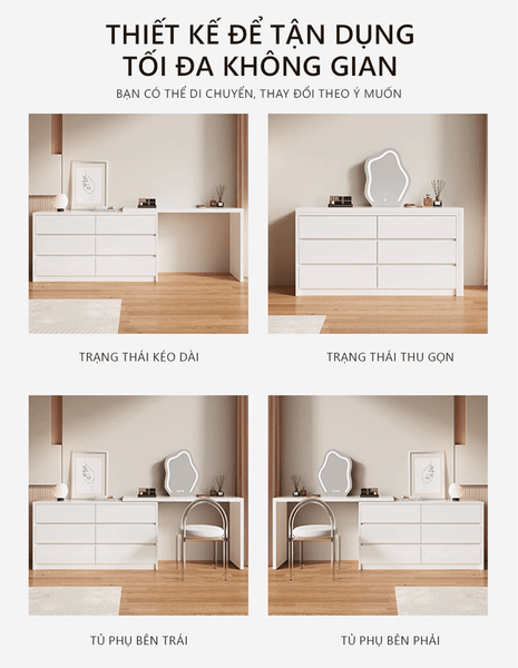 Bàn Trang Điểm Kết Hợp Tủ Đa Năng S90HOME 2 Ban Trang Diem Ket Hop Tu Da Nang S90HOME 2