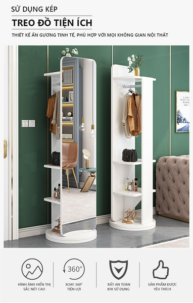 Gương soi toàn thân decor kệ quần áo S90HOME 2 Guong soi toan than decor ke quan ao S90HOME 2
