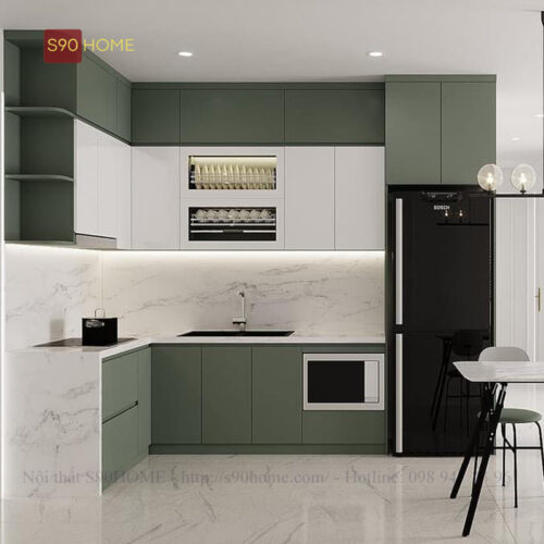 Tủ Bếp Gỗ Công Nghiệp – Giải Pháp Hiện Đại 1 tủ bếp gỗ công nghiệp