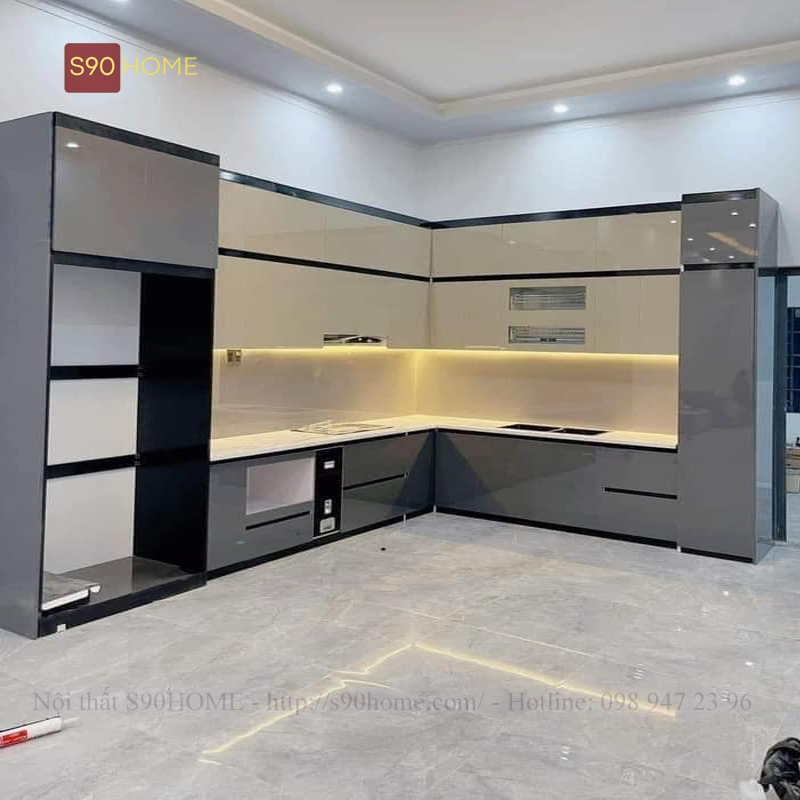 Mẫu Tủ Bếp Nhựa Acrylic Đẹp – Hiện Đại & Sang Trọng