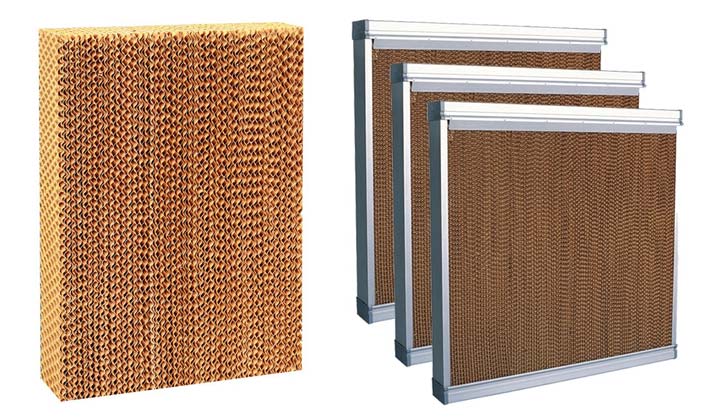 Bán Tấm Làm Mát công nghiệp Cooling Pad 5090 – 6090 – 7090 Chính Hãng, Khung tấm làm mát cooling pad