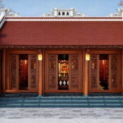 Nhà Gỗ 3 Gian Kết Hợp Nhà Ở – Giải Pháp Kiến Trúc Truyền Thống Và Hiện Đại Được Ưa Chuộng 4 mau nha go 3 gian s90home